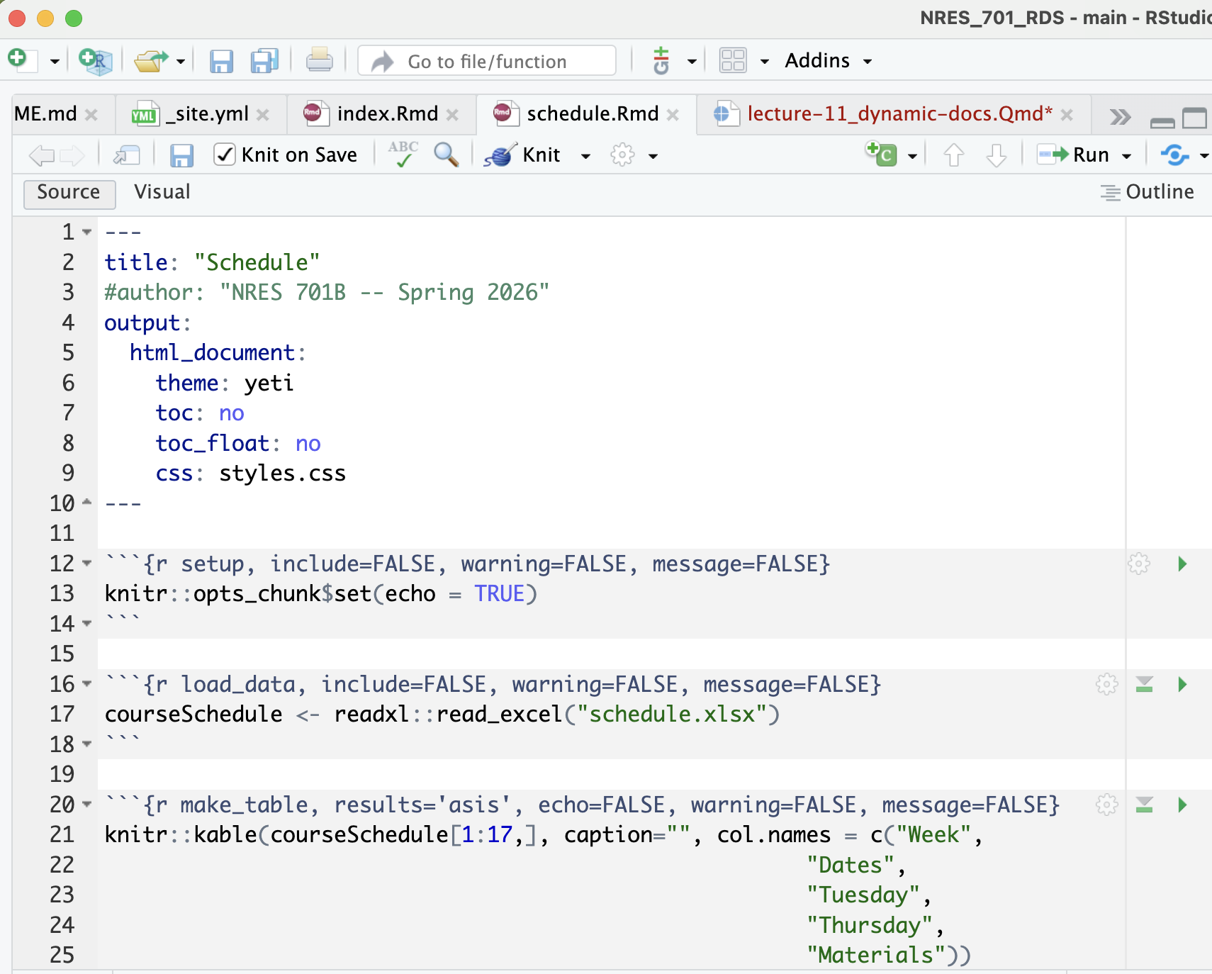 Dynamic Documents in R